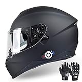 Bluetooth Integrated Motorcycle Helmet, FreedConn