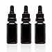 Infinity Jars 15ml (0.51 Fl oz) UV-Black Glass Tincture Bottle & Dropper Leak‑Proof Travel Vial for Essential Oils, Serums, Micro-Doses, Herbal Extracts 3 Packs