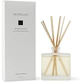 Archipelago Botanicals Stonehenge Reed Diffuser, 7.6 fl oz | Home Fragrance Reed Diffuser, Includes Fragrance Oil, Frosted Glass Vessel &amp; 10 Diffuser Reeds, Perfect for Home