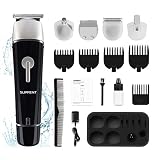 Beard Trimmer for Men SUPRENT Beard Trimmer Fast&Quick Charge,Li-ion Battery,5-in-1&100% Waterproof Beard Trimmer with Sideburns Trimmer,Facial Trimmer,Nose Hair Trimmer,Cordless Close Beard Trimmer