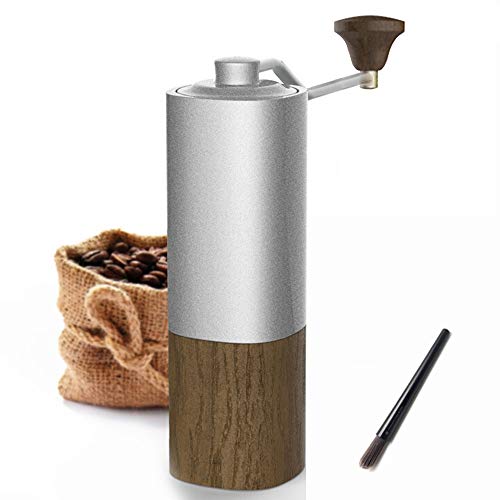 Tragbare Handkaffeemühle Tragbare Kaffeemühle Handbuch Professionelle Kaffeebohne Grinder Dual-Bearing Positionierung…