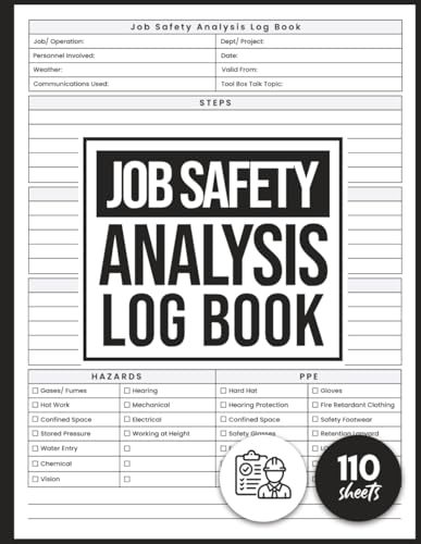 Job Safety Analysis Log Book: Job Hazard Analysis Form - A Guide To Identifying…