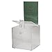 Clear-Ad - Acrylic Donation, Ballot, Raffle or Suggestion Box with Lock and Removable Sign Holder - Plastic Comment or Compaint Container - Plexiglass Multipurpose Box with Slot - Clear (8x8)