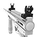 SOUFORCE Flip Up BUIS Picatinny Rail Mounted Backup Iron Sights for Rifle Includes Front Sight Adjustment Tool for Picatinny Rail and Weaver Rail