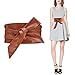 Faux Leather Obi Wrap Belt Womens Cityelf Around Cinch Band Wide Boho Waistband Tan,Medium