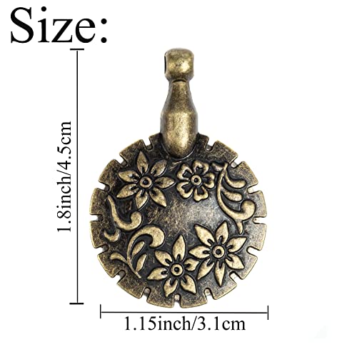 J.CARP 2Pcs Yarn Cutter Pendants, Bronze Metal Thread Cutter Pendant for DIY Sewing Tools