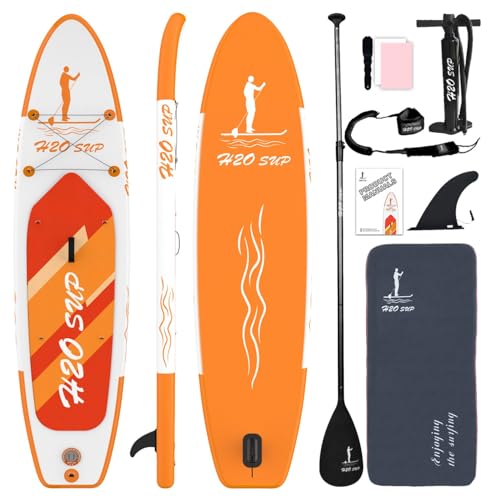H2OSUP Stand Up Paddling Board, 15 cm Thick Inflatable SUP Board, with Backpack, Durable Paddle Board Accessories