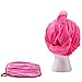 Elegant Pink Microfiber Hair Towel for Curly Hair - Hair Drying Towels with Bonus Makeup Remover - Hair Turbans for Wet Hair - Quick Dry Hair Towel - Hair Towel Wraps for Women & Curly Hair Towel