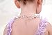 VCMART Beautiful White Chunky Bubblegum Bead Necklace Girls with GFT Box