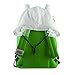 Adventure Time Lime Green Finn Backpack Bag w/Finn Hat Combo Set