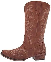 Roper Womens Riley Boot, Tan, 6