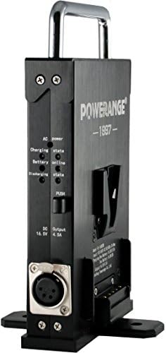 POWERANGEWorld Smallest V-Mount Portable Simultaneous Dual Charger & 16.7V UPS Power Station