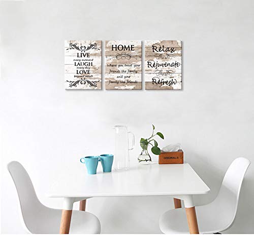 Visual-Art-Decor-Sweet-Home-Love-Life-Quotes-on-Rustic-Brown-and-Beige-Wood-Textured-Background-Canvas-Prints-Wall-Art-Framed-and-Stretched-for-Home-Living-Room-Kitchen-Bedroom-Decoration