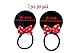 MeeTHan Red Dot Polka Black Elastic Headband Hair Band Mouse Ears Yoga Costume Accessory: M2 (MC Band-L)