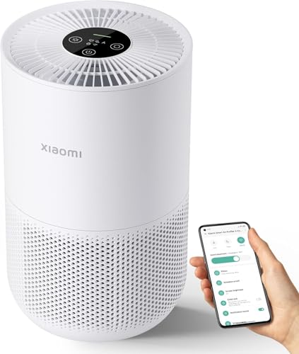 Xiaomi Smart Air Purifier 4 Compact Luftreiniger(beseitigt Bis Zu 99, 97% Tierhaare, Staub, Viren & Aerosole: PCADR 230m³/h, FCADR 76m³/h, Optimal Für 27m², App-& Sprachsteuerung), AC-M18-SC, WeiÃŸ