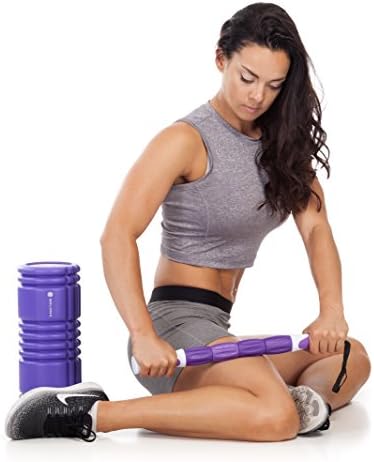 HOLIDAY DEAL - BEST Foam Roller with FREE Muscle Stick - Premium Quality made by Athletes - Physical Therapy - Trigger Point - Deep Tissue Massage, Recovery, &amp; Myofascial Release - CrossFit - Yoga