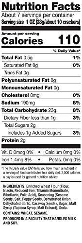 SNACK FACTORY PRETZEL CRISPS, EVERYTHING, 7.2 OUNCE