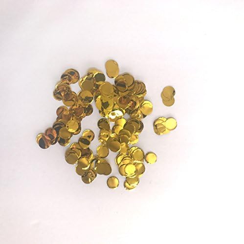 Confetti Circles 1/2 Inch Small 1 Color 8000 Plus Circles Metallic Gold