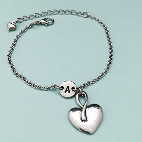 Heart charm bracelet, heart charm, Valentine's Day, love