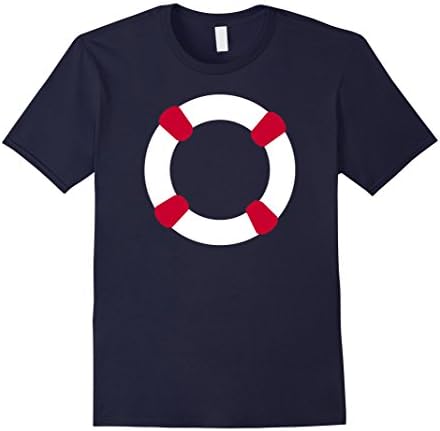 Mens Life saver T-Shirt Medium Navy