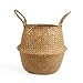 BlueMake Woven Seagrass Belly Basket for Storage Plant Pot Basket and Laundry, Picnic and Grocery Basket (Large, Original) primary