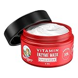 ORGANIC VITAMIN ENZYME MASK by MARYRUTH ORGANICS - Unscented Highest Purity 74% Organic Ingredients, Vitamins & Glycolic Acid gently remove dead skin cells to allow new skin tissue to emerge 4oz