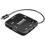 [OTG Hub & SD Card Reader] Inateck Multi-in-1 OTG Adapter Cable, TF SDHC Card Reader, USB 2.0 Compact OTG Adapter Hub for USB On-The-Go Compatible Devices, Smartphones and Tablets PC