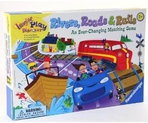Rivers, Roads & Rails Ever-Changing Game _ New Revised 2011 Edition by Ravenburger Puzzles