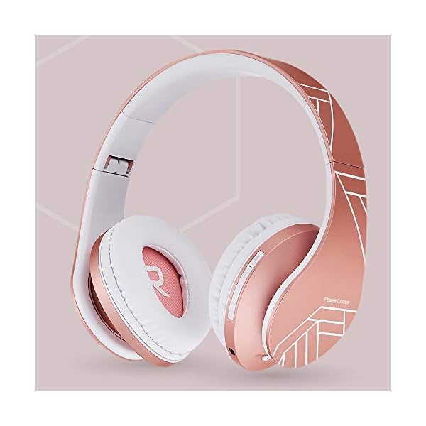 PowerLocus Bluetooth Over-Ear Headphones, Wireless Stereo Foldable Headphones Wireless and Wired Headsets with Built-in…
