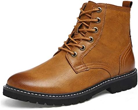 Winter Shoes Fashion Men Winter Boots Pointed Toe Mid-Calf Boots for Men Male Boots