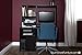 South Shore Narrow Home Office Computer Desk with Hutch, Pure Black
