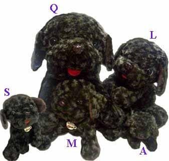 Choco Dog Puppy Dolly Chocolate Puppy Doll Dog Toys Indestructible No Stuffing Size 5/6/8/11/15/18 inches. (A : 6")
