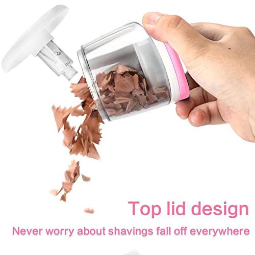 Electric Pencil Sharpener Portable Pencil Sharpener Battery operated Auto & Safety for Painting Writing - Pink,Chasing Y