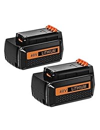 Batería Hfeng Compatible con Black Decker 40V Batería y Dewalt 18v Batería ...