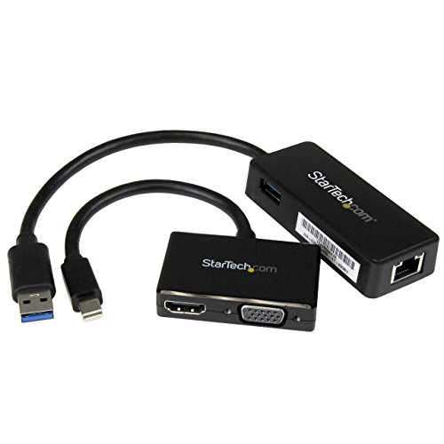 StarTech.com 2-in-1 Accessory Kit for Surface and Surface Pro 4 - mDP to HDMI / VGA - USB 3.0 GbE - Works with Surface Pro 3 and Surface 3