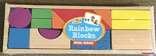 Real Wood Rainbow Blocks (16 Pieces)