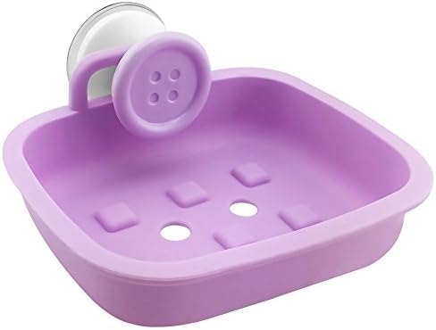 JOJO STYLE Multiple Plastic Soap Case Holder Container Box - With Gifts – Bathroom Soap Case – Macaron Purple