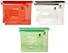 Reusable Silicone Food Storage Bags with Ziplock (6 Pack, 3 Large/3 Small) - Safe for Freezer, Dishwasher, Microwave, Sous Vide Cooking, Steam. Good for: Sandwich, Snack, Lunch
