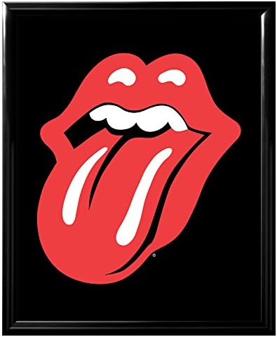 Rolling Stones Tongue Logo Classic Rock Music Icons Poster Print, Z Framed 8x10