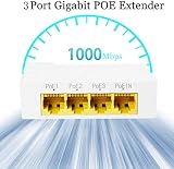 Revotech 3 Port Gigabit PoE Extender POE+ Repeater 1000Mbps IEEE802.3af/at 100m view 4