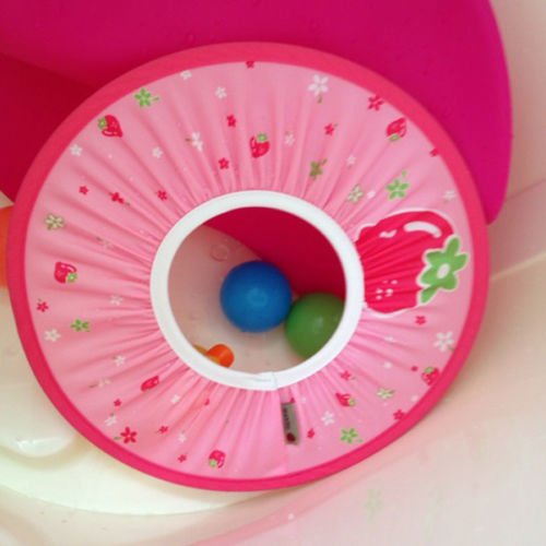 NPLE--[Manito Shampoo Cap] Baby Kid Child Adult Shampoo Bath Shower Cap Hat Wash Hair (Pink) - Thumbnail 2