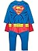 WARNER BROS Justice League Superman Toddler Boys Zip Up Costume Coverall and Cape 4T