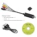 Video & Audio DVR Capture, Costech USB 2.0 Converter Adapter with Stereo Audio HDTV VHS DVD RCA S-Video Input for PC Laptop Windows 2000/Windows XP/Vista(32 bit)/7/8
