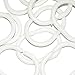 Vandarllin 72x84 Extra Long Shower Curtain - Get Naked Black Script Shower Curtain - White