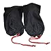Earthwise Shoe Storage Bags 100% Cotton with Drawstring For Men and Women Perfect for Travel Made in the USA 17 inches X 8 inches Machine Washable Black (Set of 4)