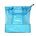 VWELL Mesh Beach Bag Insulated Picnic Cooler Beach Tote Bag for Women with Zipper Top