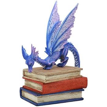 Ebros Amy Brown Bibliography Book Scholar Dragon Statue 5.5