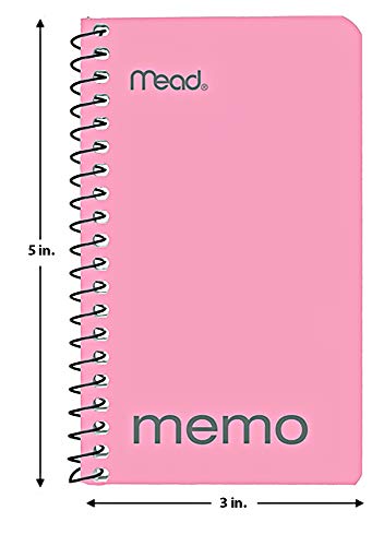 Mead Small Notebook, 24 Pack of pocket notebook 3x5 