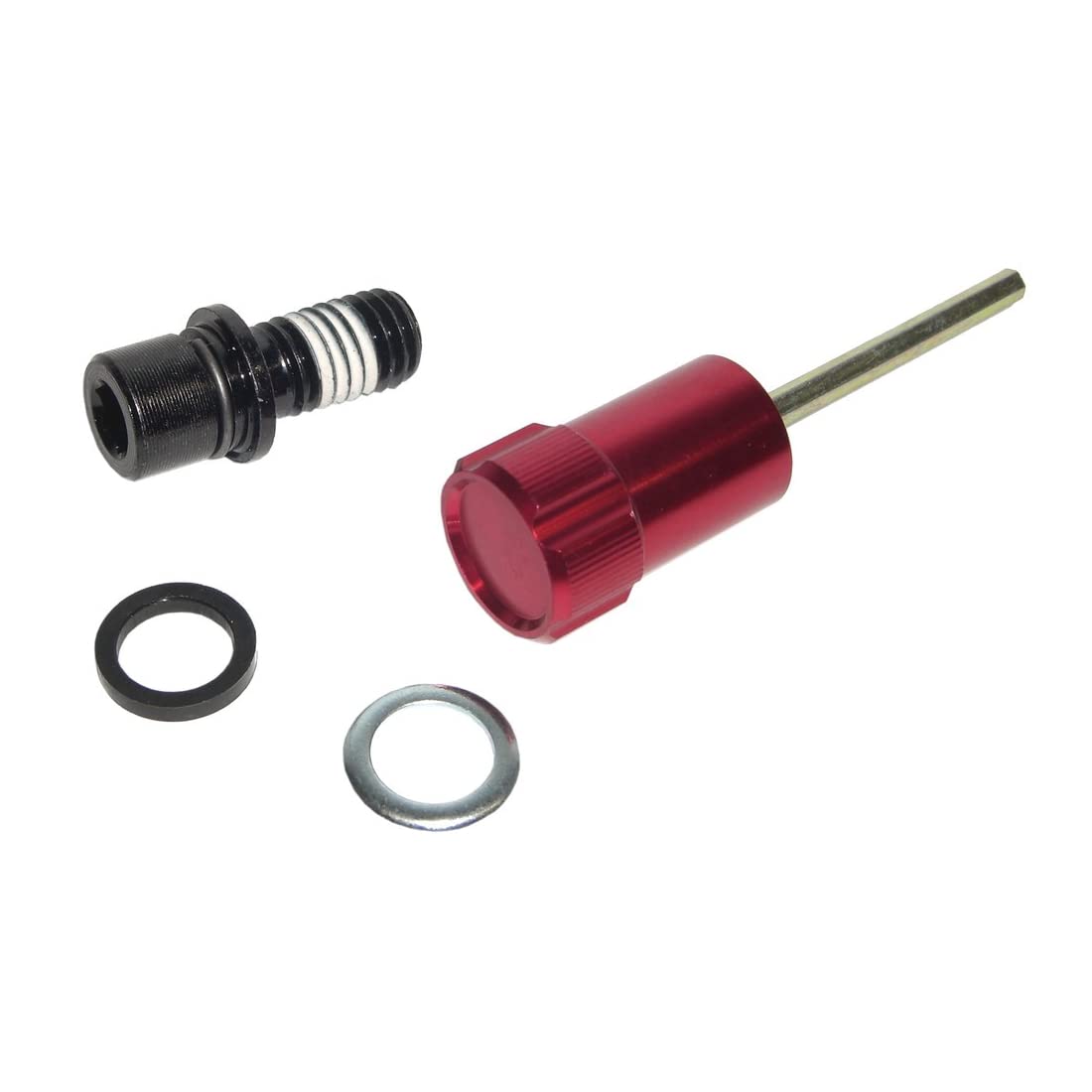 Rock Shox RockShox R0645000 Rebound Adjuster Knob/Bolt Kit Aluminium (Short), 114310645000, Red