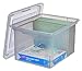 STAPLES Letter/Legal File Box, Translucent Smoke
